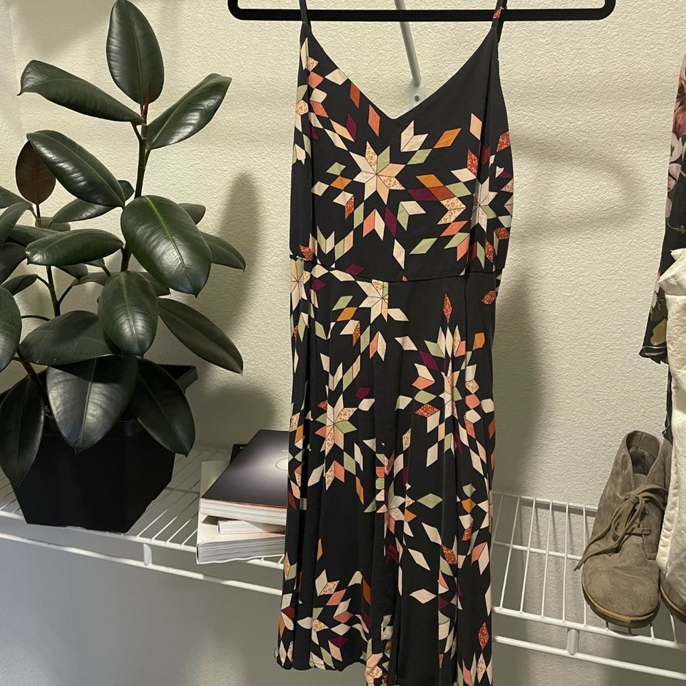 GAP / Fit and Flare Cami Dress / Navy Blue / Medium